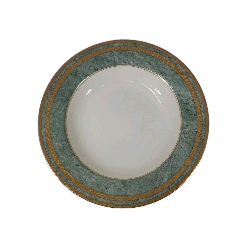 Oscar de la Renta Jade Florentine Soup Bowl Replacement L2360 Japan Fine Ivory